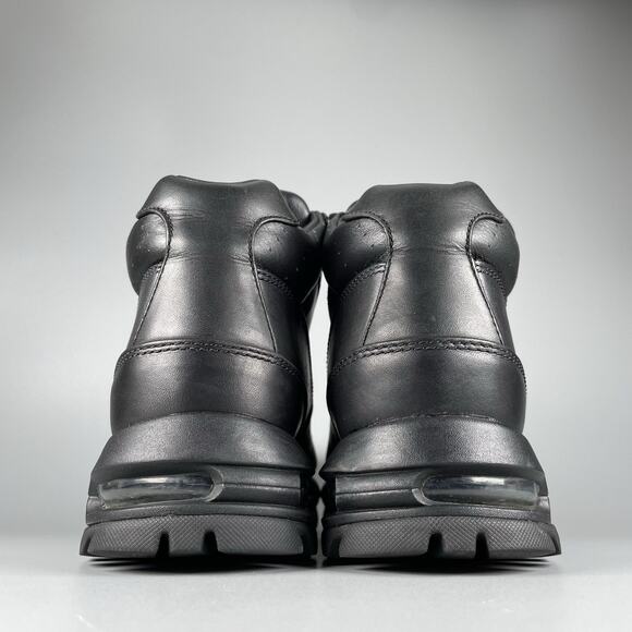 Nike Air Max ACG Goadome Men’s Size 8.5 Triple Black Waterproof Leather Boot GUC - Picture 3 of 9